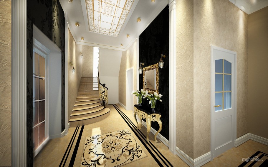 Холл в частном доме Неоклассика