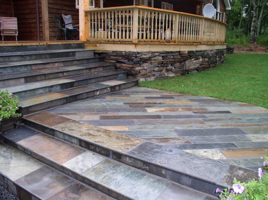 Ступеньки из сланца