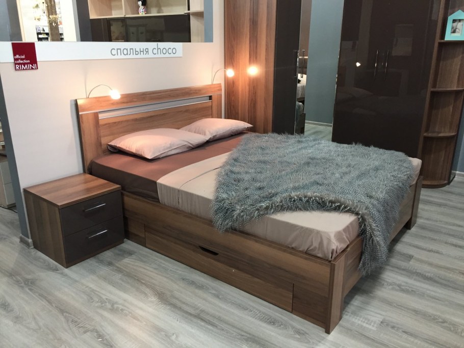 Кровать Шатура Rimini Choco