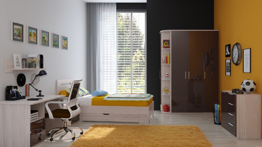 Римини мокко Шатура спальня