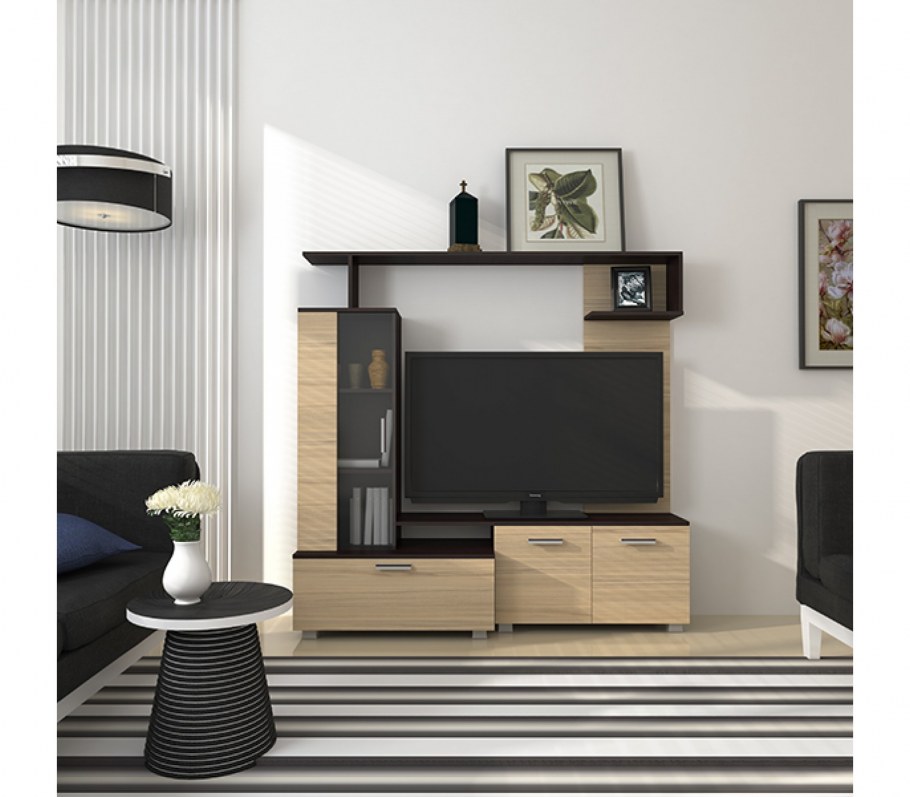 Мини стенка Домино Аквилон