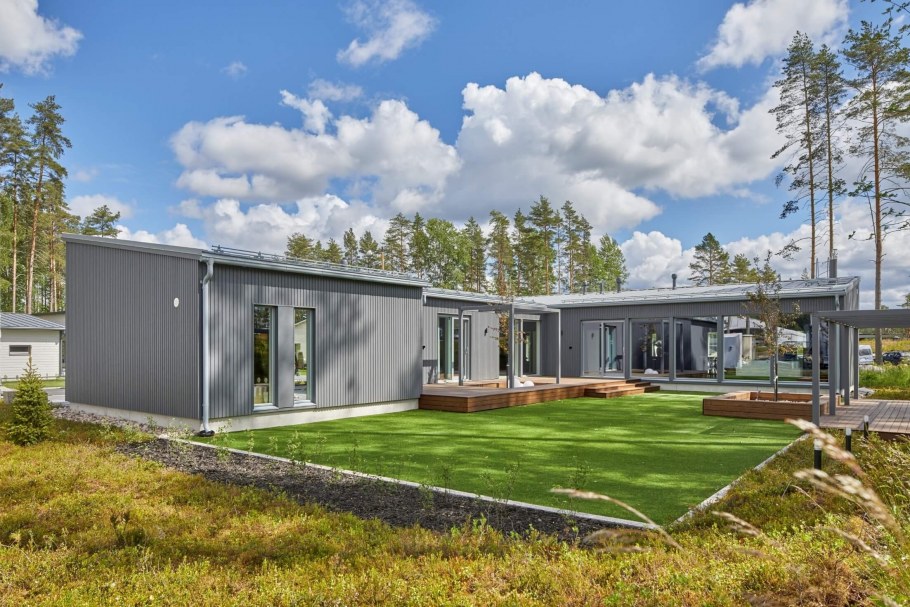 Одноэтажный дом с односкатной крышей проекты до 100 кв.м