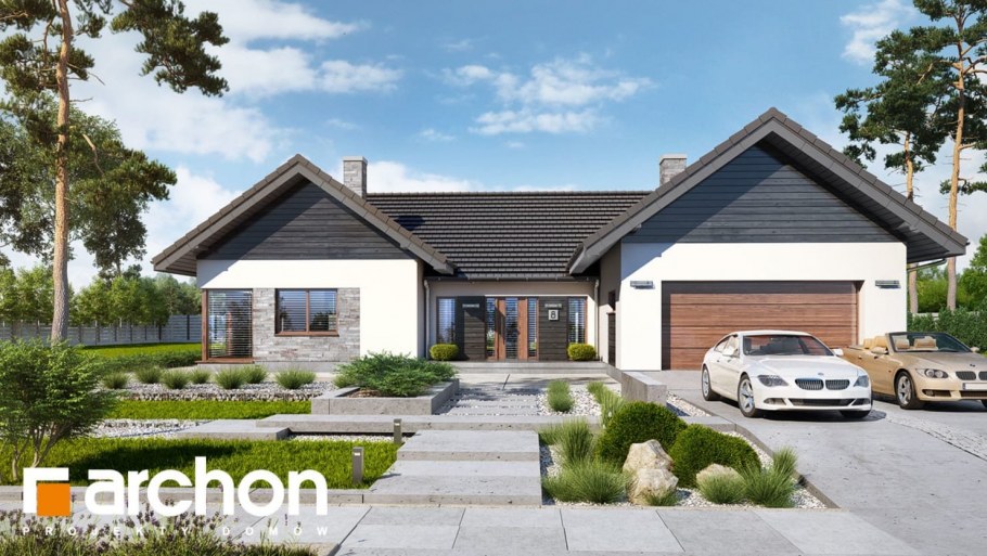 Дом п образный одноэтажный