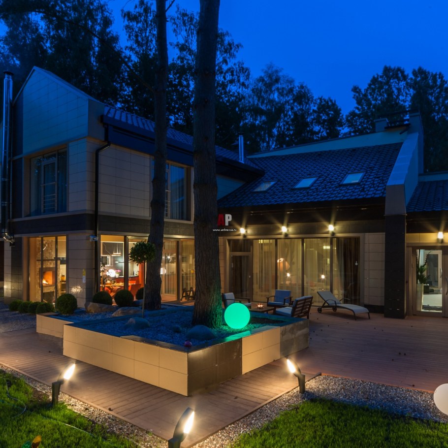 Загородный дом буквой п