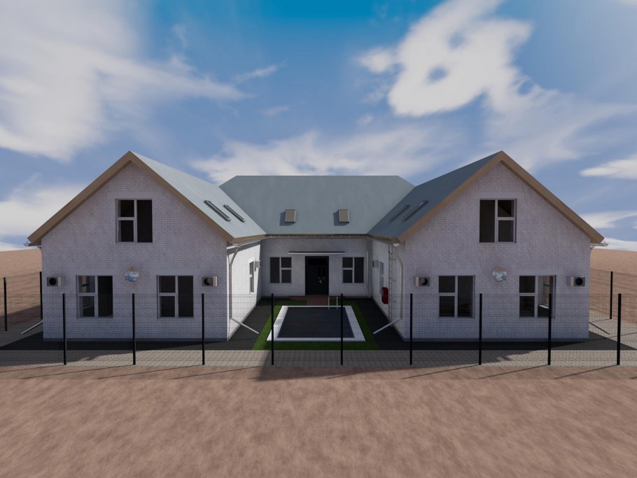 П образный дом