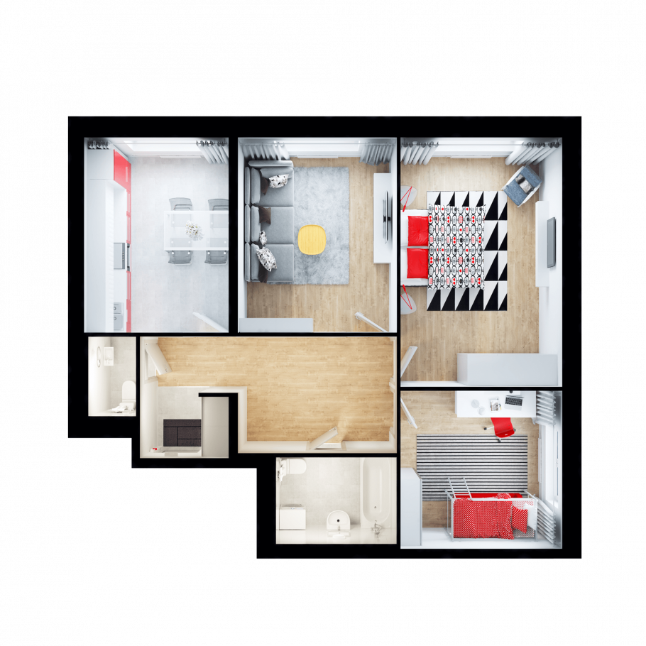 Пик двушка планировка