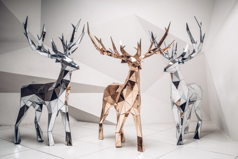 Полигональные фигуры животных