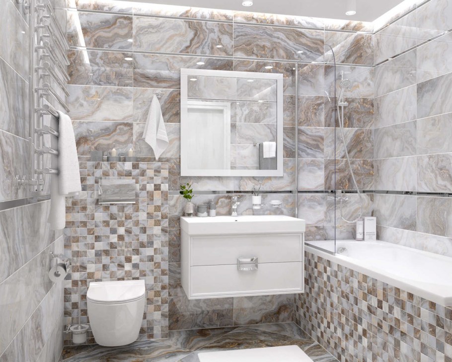 Плитка лапарет Голди серый