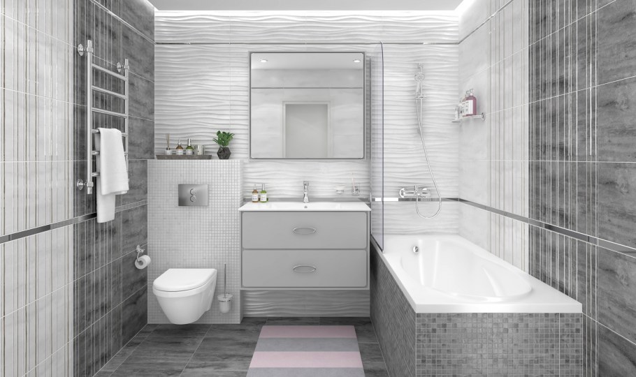 Concrete плитка настенная серый 30х60 laparet