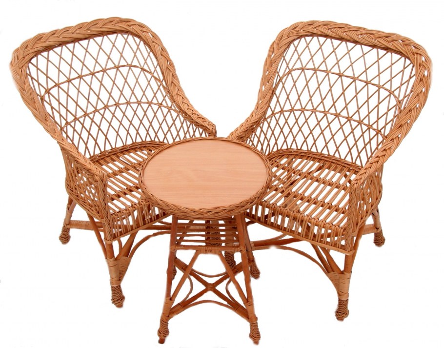 Кресло плетеное из лозы