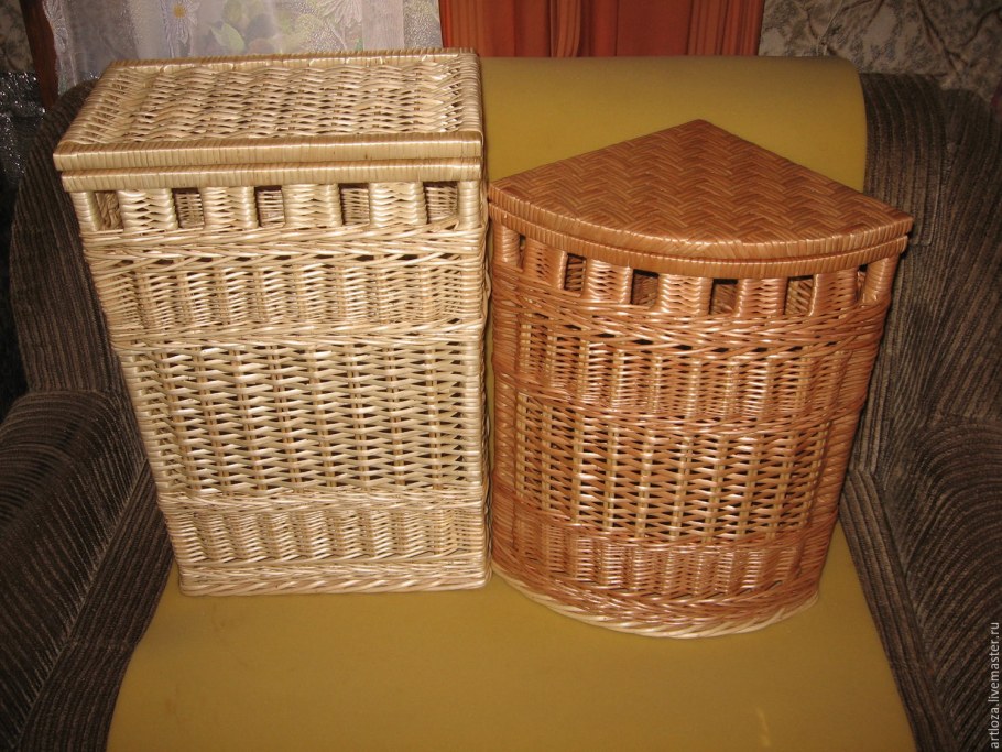 Корзина бельевая плетеная Шен 2210