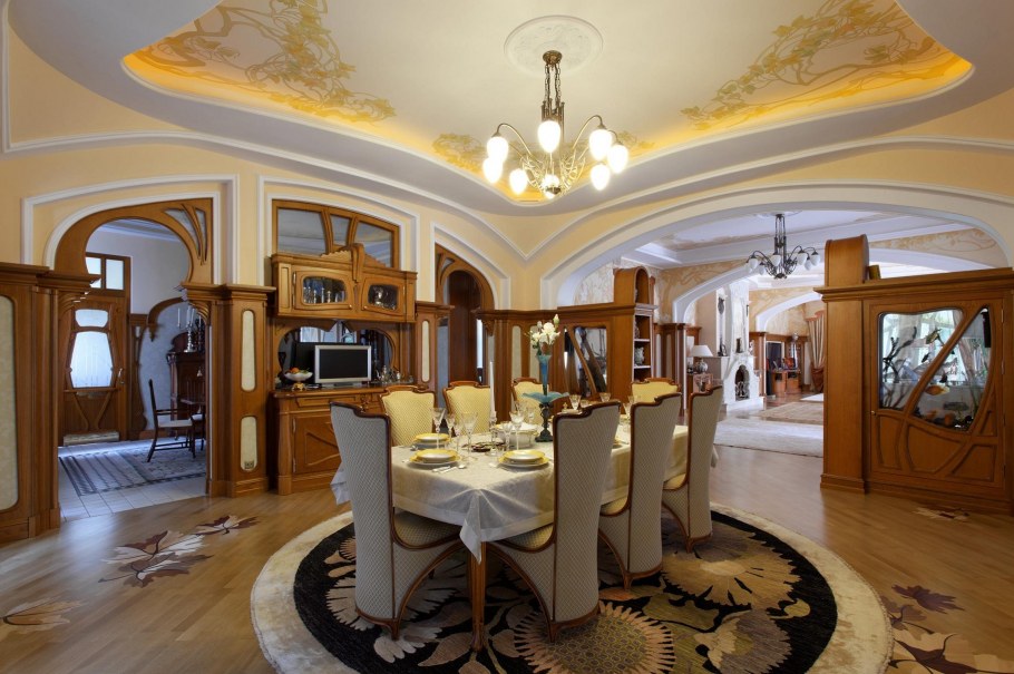 Гостиная в стиле Модерн ар нуво