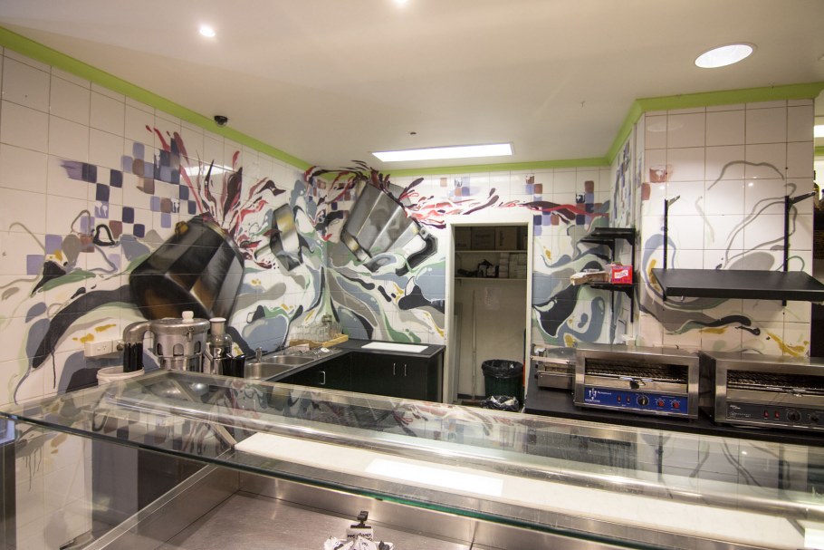 Кухня в стиле граффити