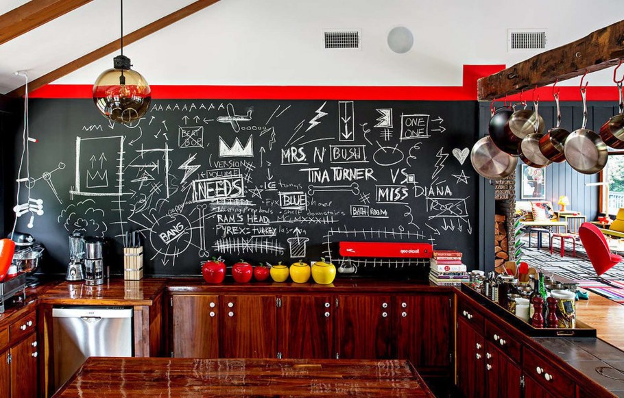 Грифельная доска на кухне