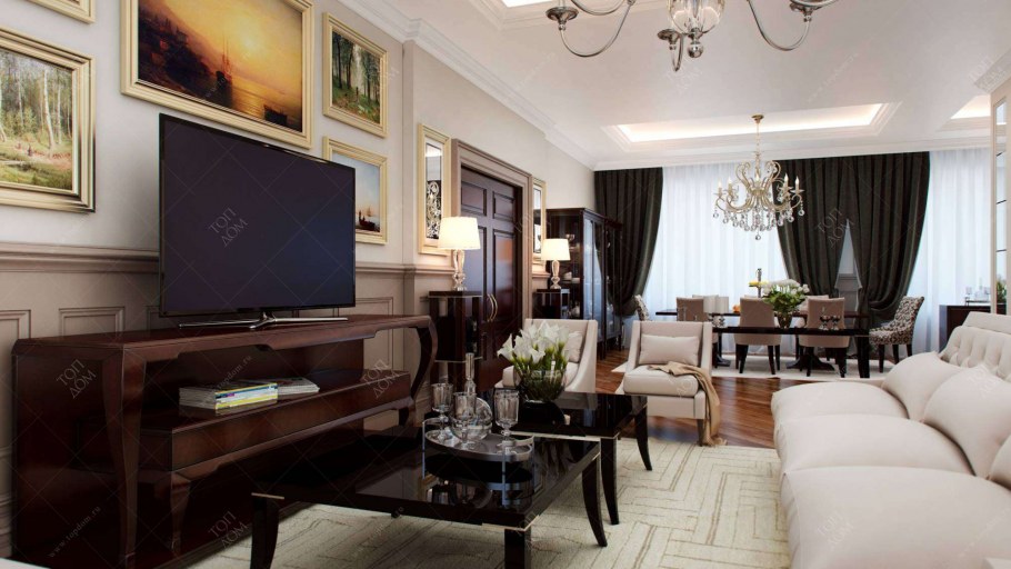 Спальня в бежево коричневом цвете