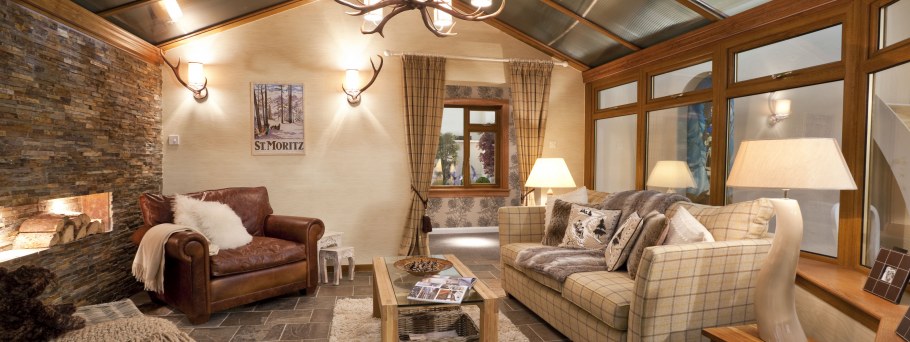 Спальня в стиле Кантри загородном доме