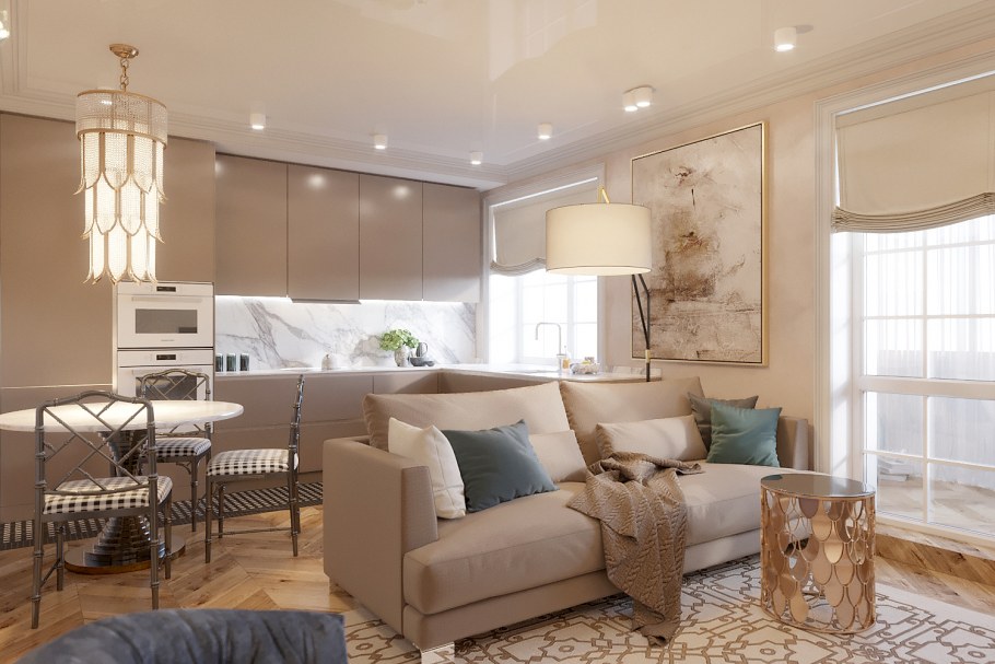 Кухня гостиная