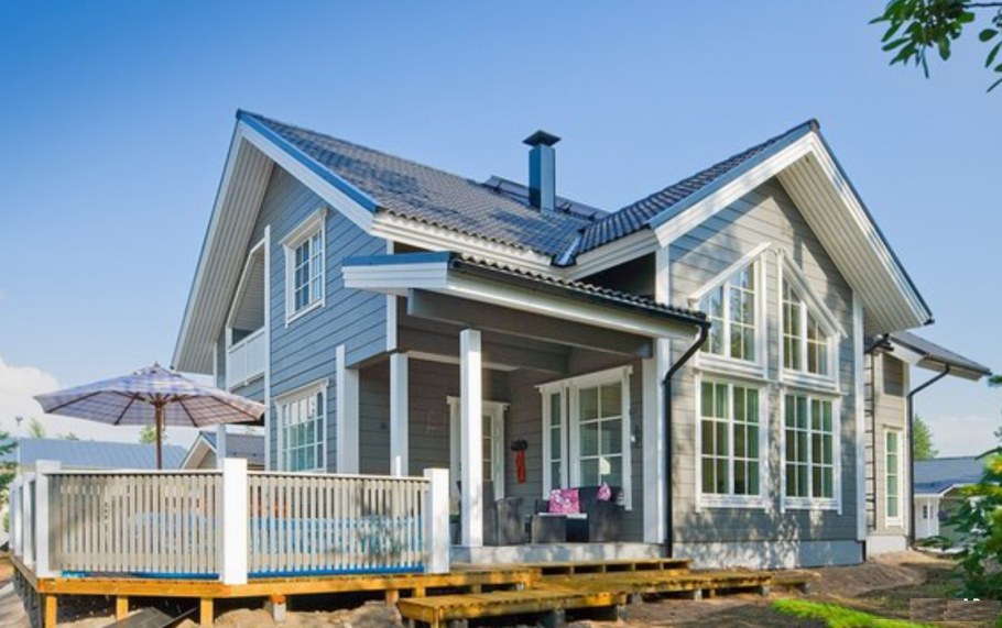 Финские дома серого цвета