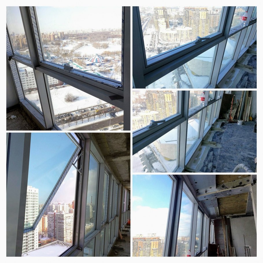 Замена холодного остекления