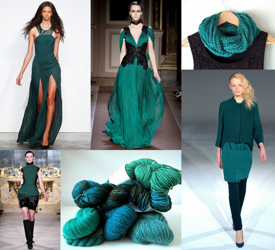 Сине зеленая гамма в одежде