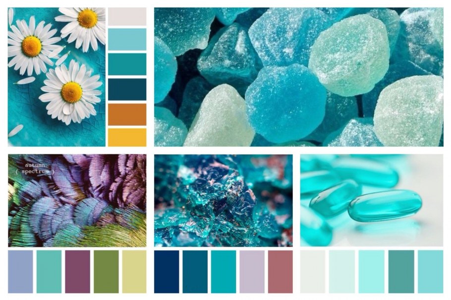 Сочетание бирюзового