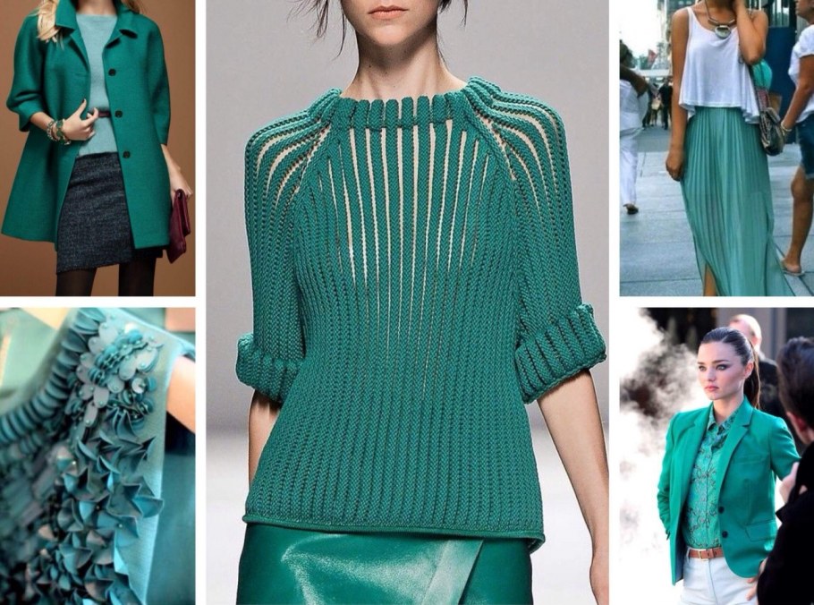 Цвет морской волны в одежде