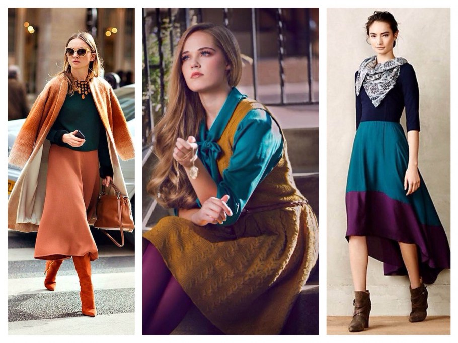 Цвет петроль в одежде сочетание