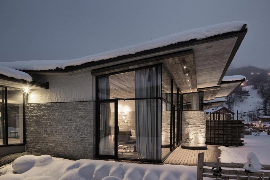 Шале с панорамными окнами