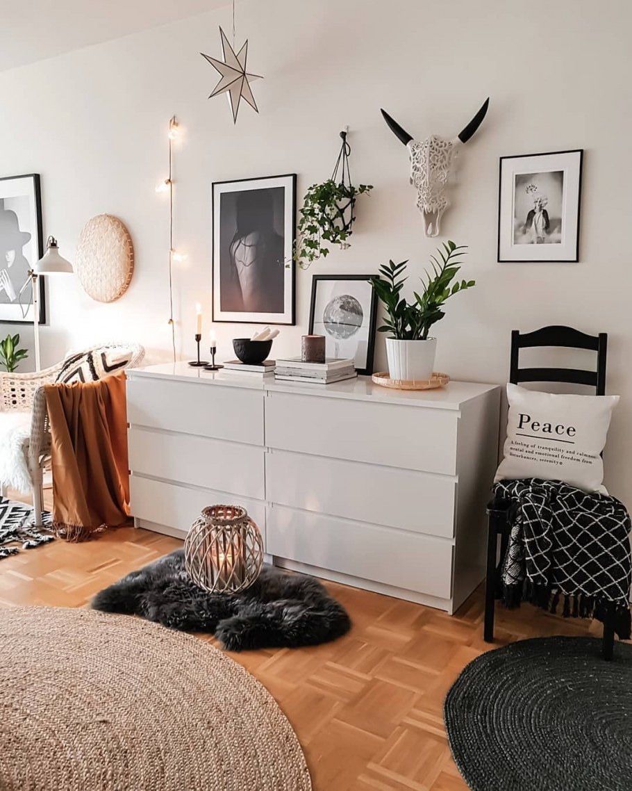 Сканди спальня икеа