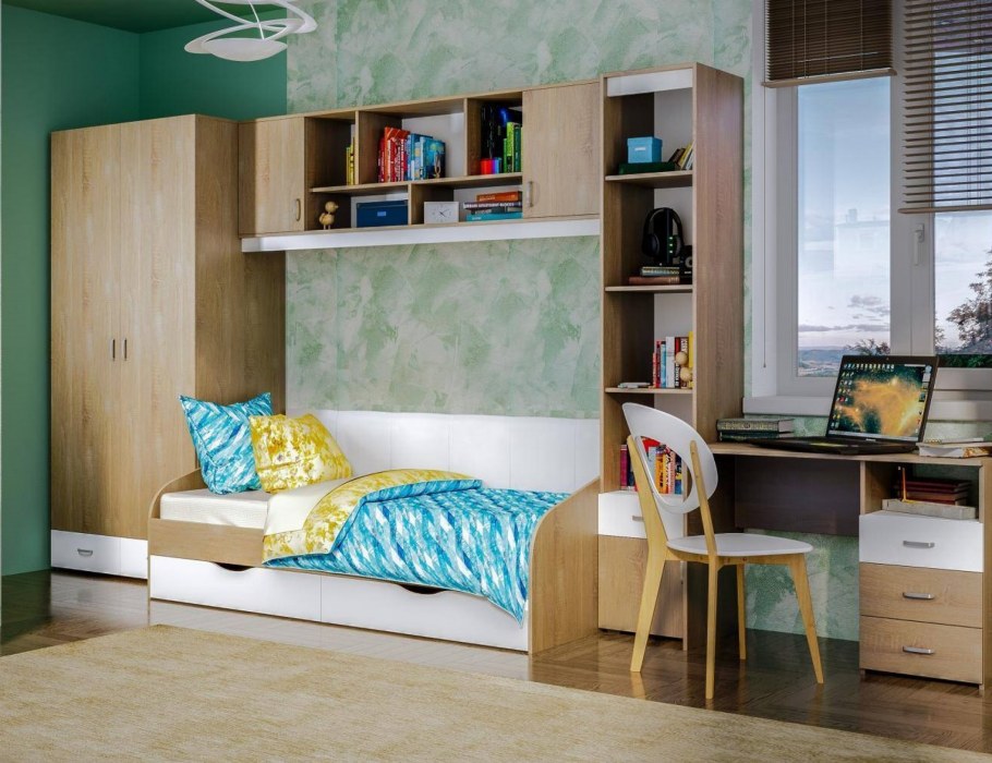 Комната с двумя кроватями для подростков