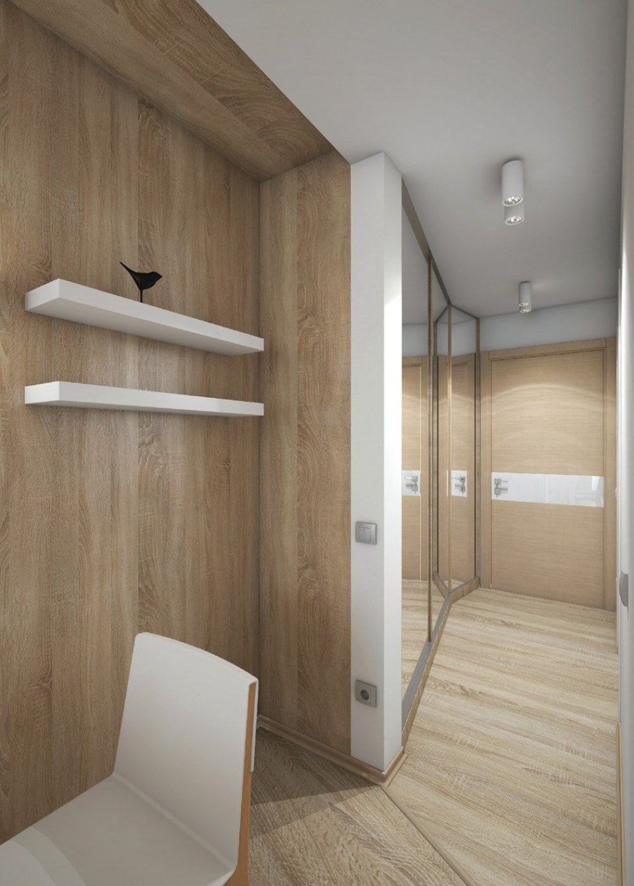 Прихожая в маленькой квартире студии