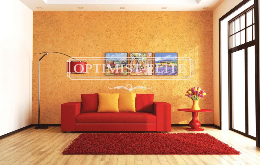 Травертино штукатурка в интерьере