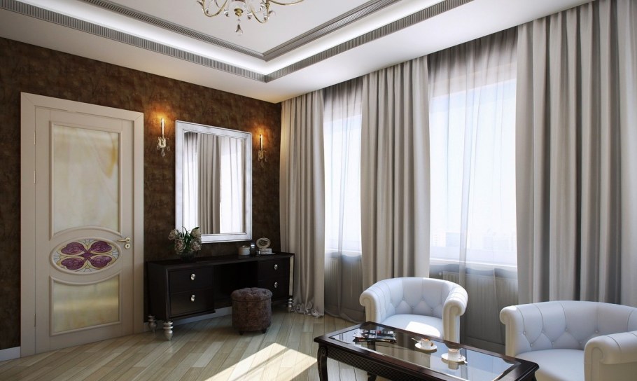 Шторы в гостиную в классическом стиле-дизайнерские 2021