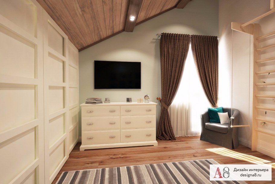 Интерьер гостевой комнаты в своем доме бюджетный вариант