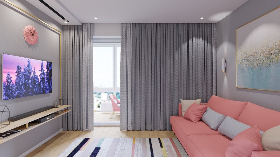 Интерьер гостевой комнаты в квартире