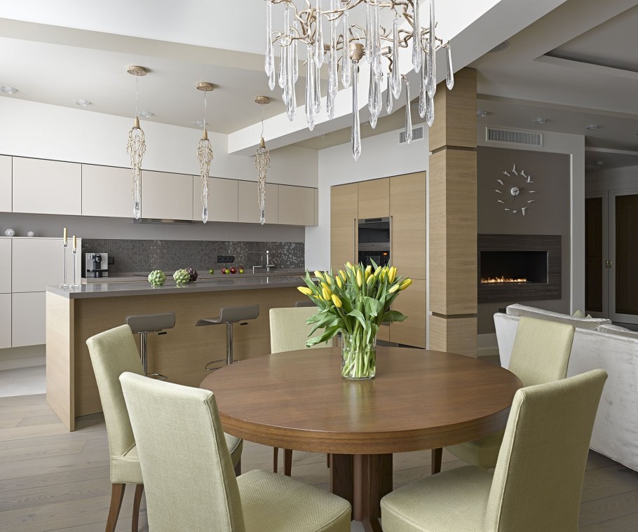 Бежевые кухни