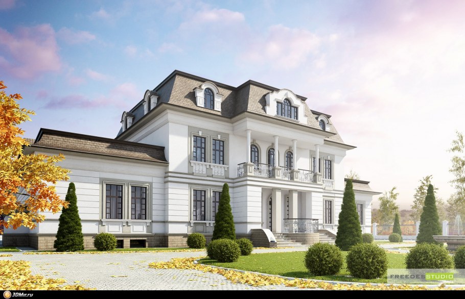Особняки 3ds Max