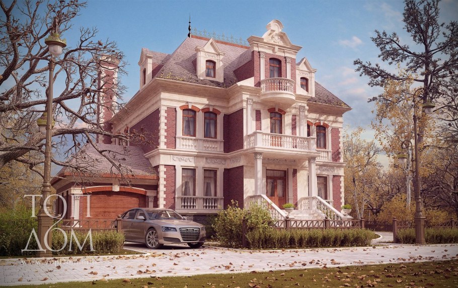 Загородный дом в стиле классицизм