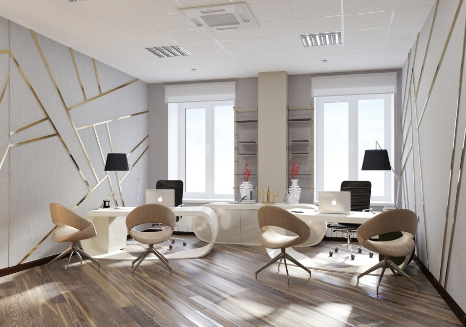 Кабинет в офисе интерьер студия