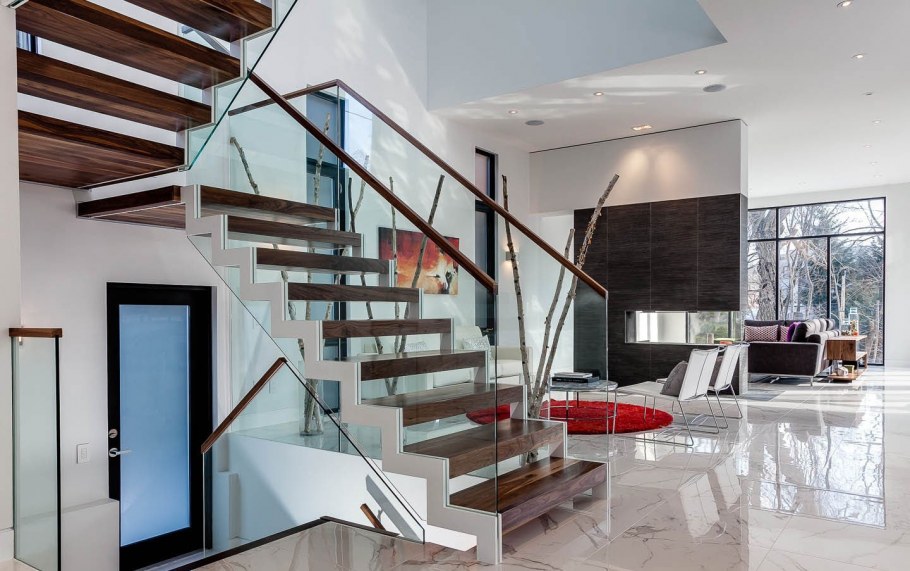 Красивые современные лестницы