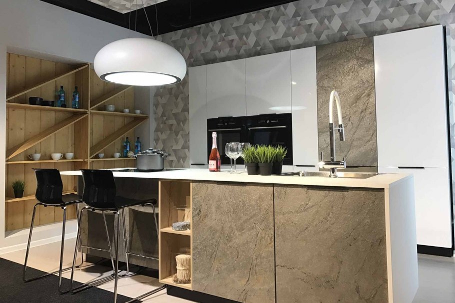 Каменный шпон Slate Lite в интерьере