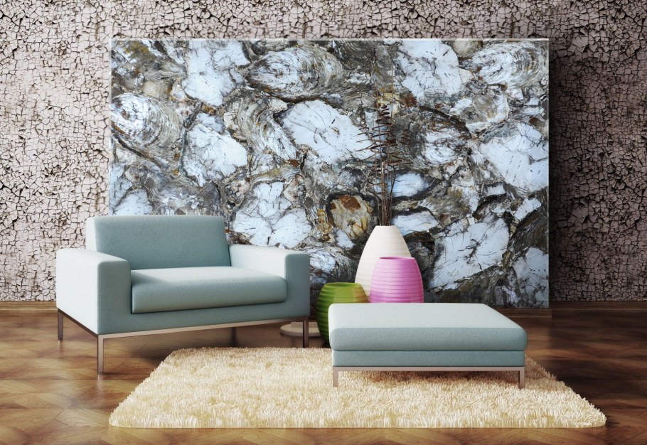 Камин внутри стены