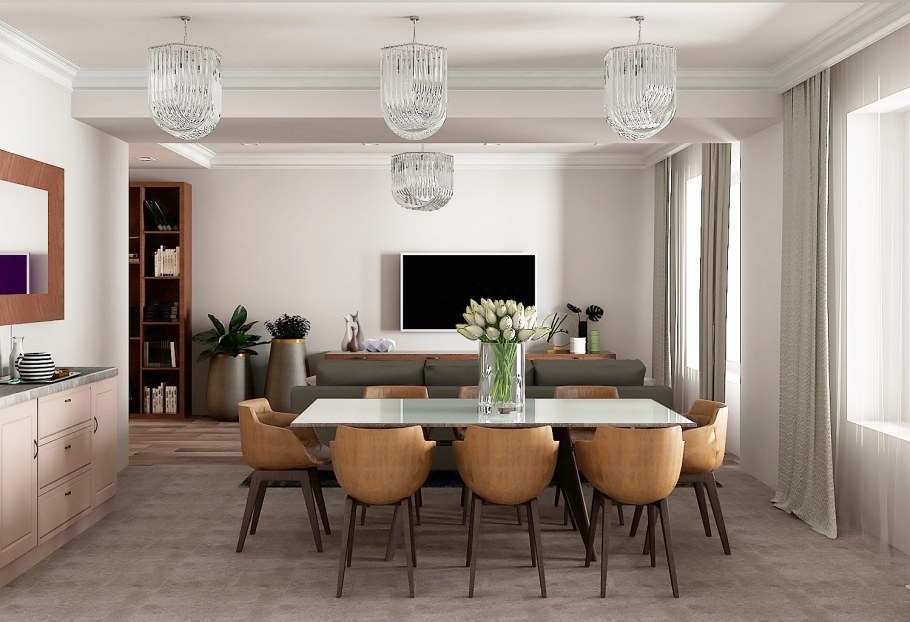 Дизайн квартиры 140 м2