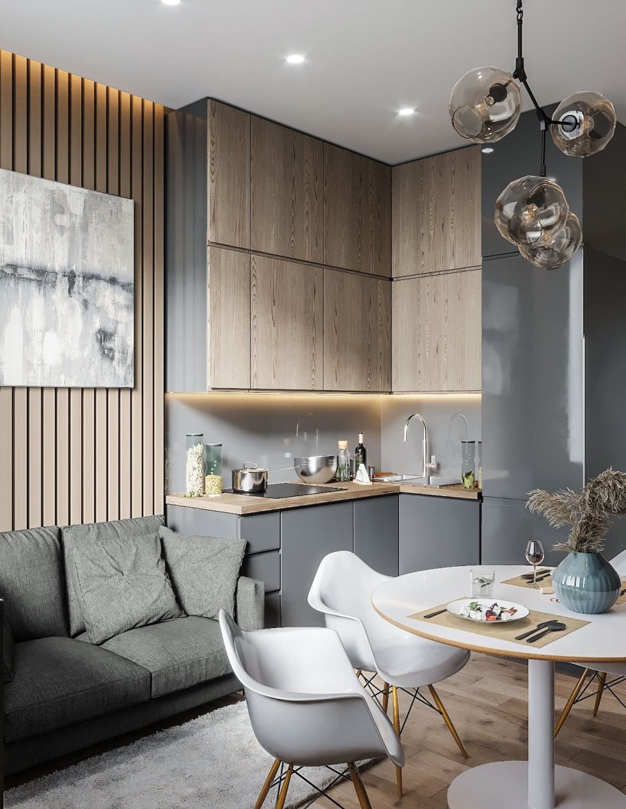 Маленькая кухня-гостиная