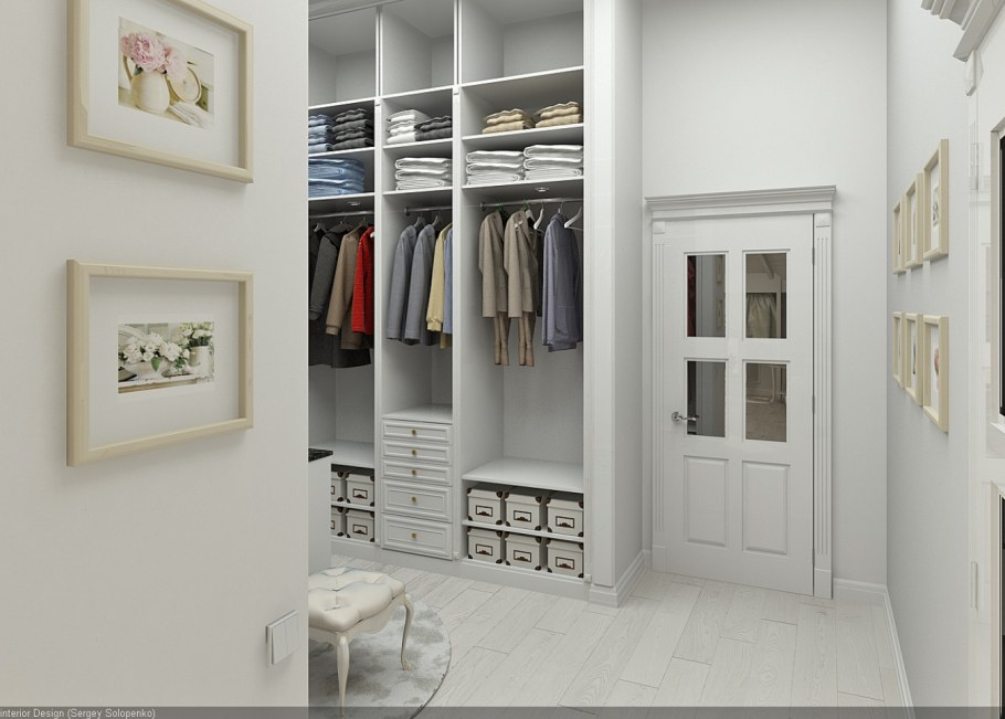 Гардеробные в стиле Прованс