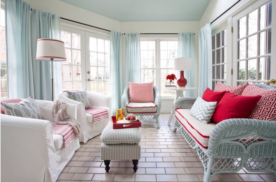 Шторы в стиле Сканди