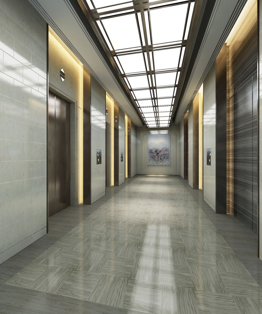 Интерьер холла в административном здании