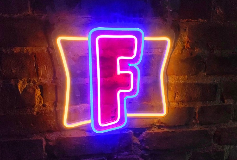 Неоновая вывеска горы