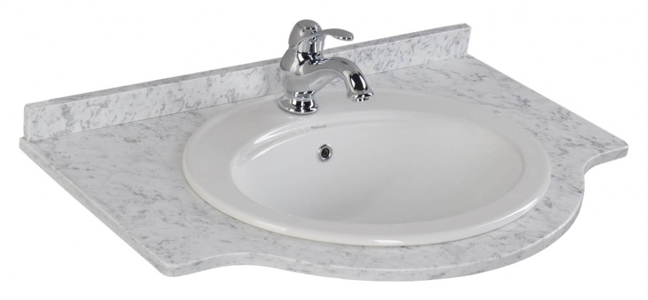 Мраморная столешница Aquanet Марсель