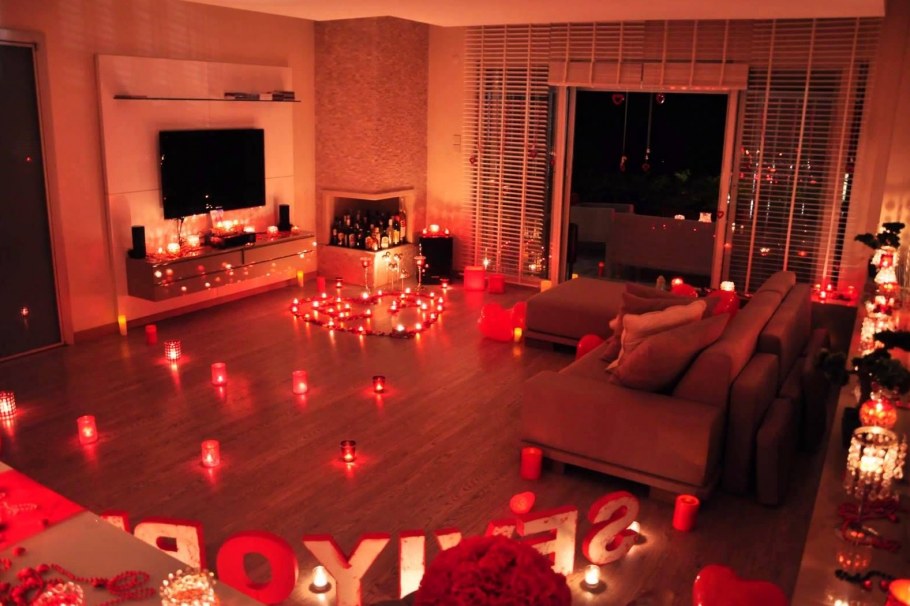 Украсить комнату для романтического вечера